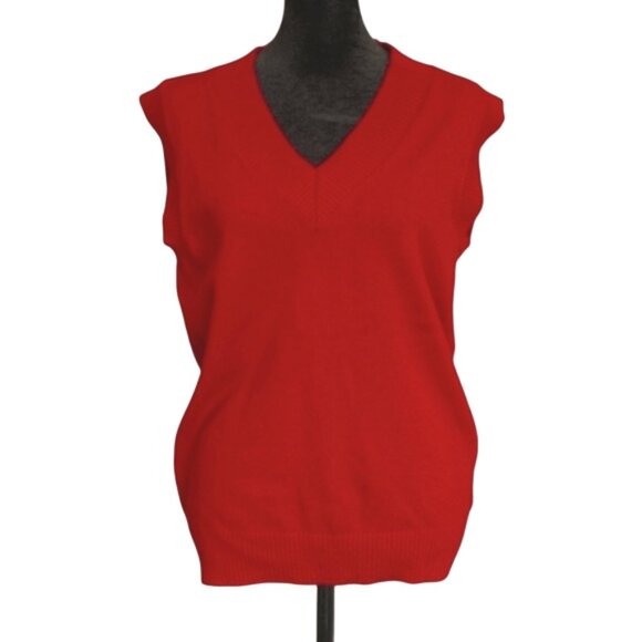 Sunday Best v-neck sweater red women's size 2XS - Picture 1 of 5